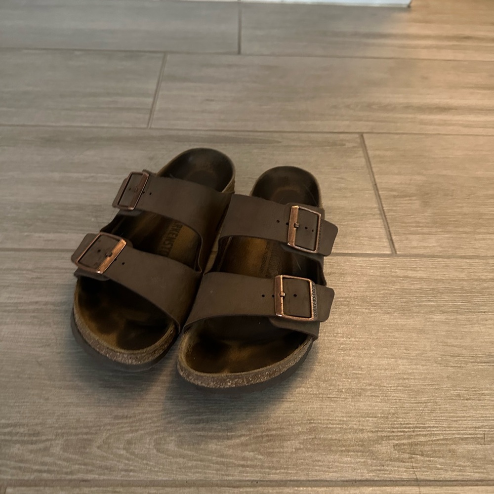 Brown Double Strap Birkenstocks